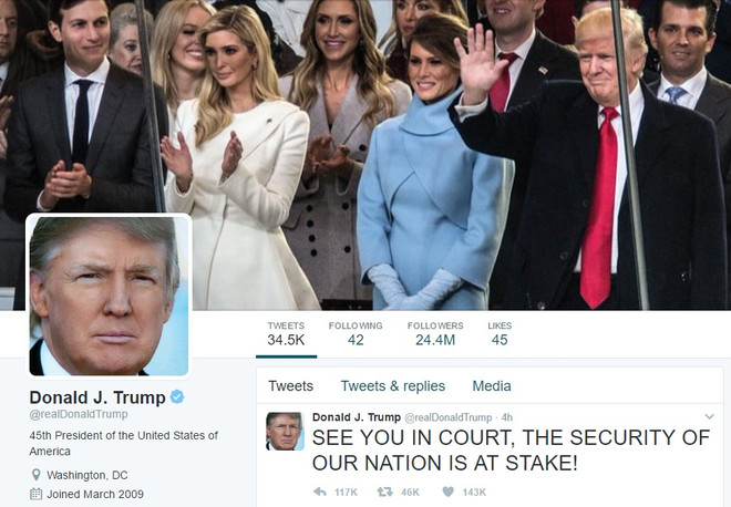 Trump phản ứng sau khi tòa liên bang đình chỉ lệnh cấm nhập cư ảnh 1