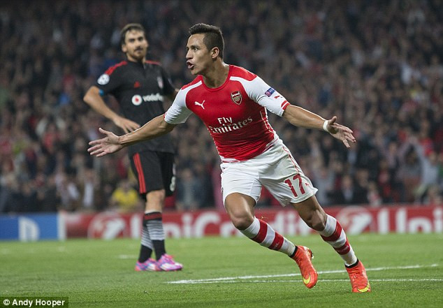 Alexis Sanchez đưa Arsenal vào vòng bảng Champions League ảnh 1