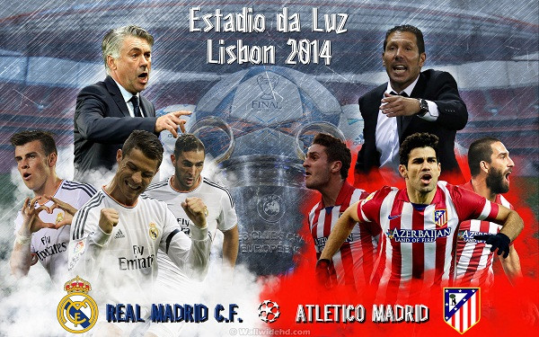 Trận chung kết Champions League 2013-14 giữa Real Madrid và Atletico sẽ diễn ra lúc 2 giờ 45 ngày 25/5. Chung kết Real Madrid - Atletico: Trận derby của hai thế kỷ ảnh 1