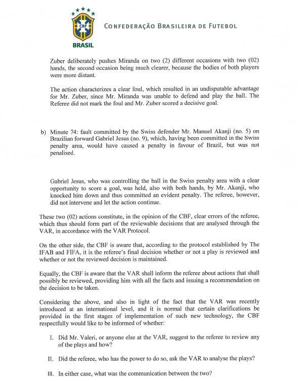 Brazil 'kiện' lên FIFA vì trọng tài không sử dụng công nghệ VAR ảnh 3