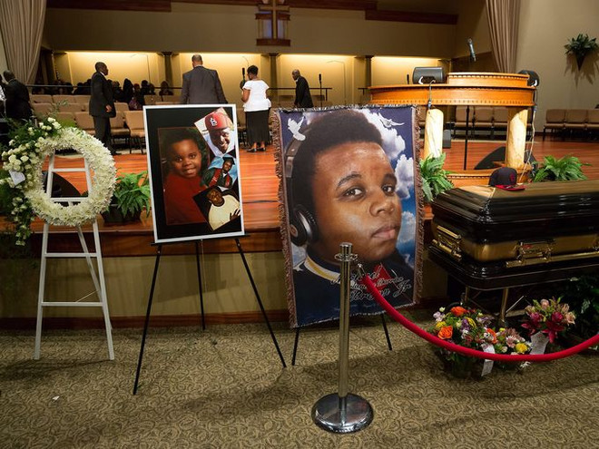 Biển người dự lễ tang thiếu niên da màu bị cảnh sát Mỹ bắn chết ảnh 2