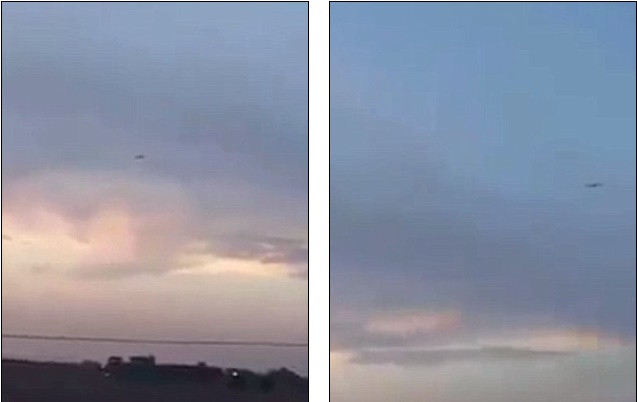 Video quay từ nóc nhà cảnh tên lửa Nga bay qua lãnh thổ Iran, Iraq ảnh 1