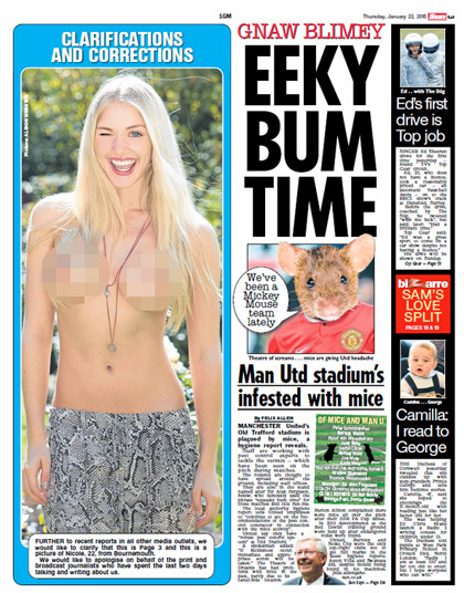 Rộ tin đồn tờ "The Sun" ngừng đăng ảnh khỏa thân trên trang 3 ảnh 2