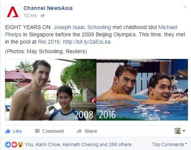 Singapore "phát cuồng" vì Schooling đánh bại Michael Phelps ảnh 2