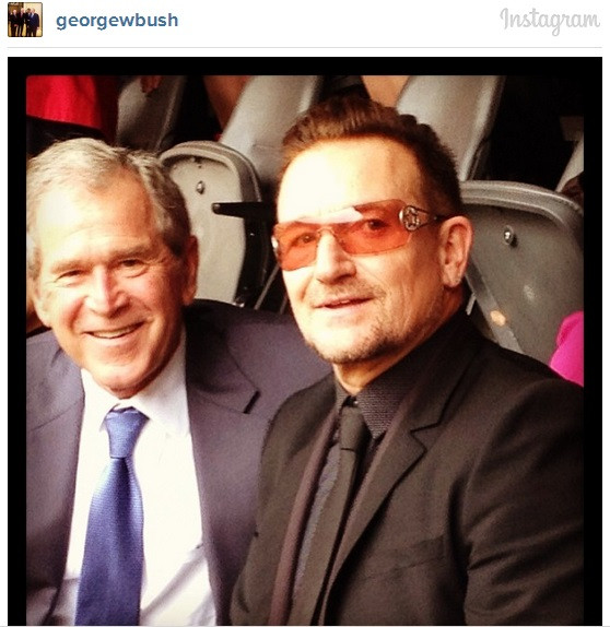 Cả ông Bush cũng chụp ảnh "selfie" như ông Obama ảnh 3