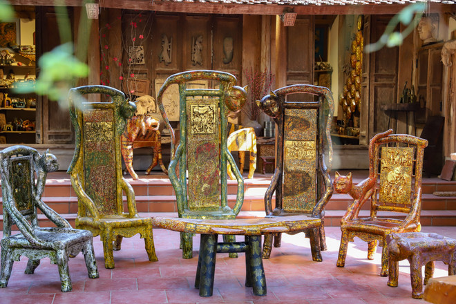 Sự giao thoa của nghệ thuật sơn mài và điêu khắc của nghệ nhân xứ Đoài ảnh 3