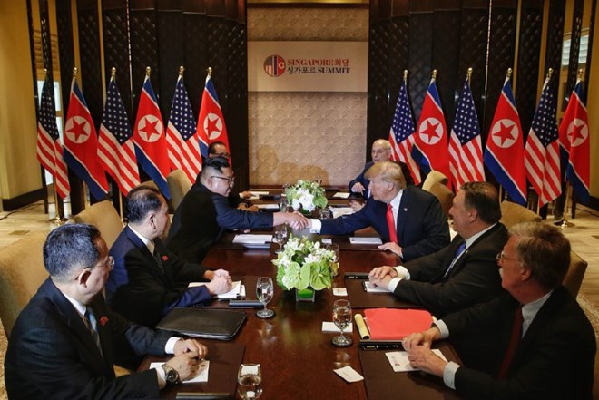 Ông Trump đã mở đầu thế nào trong cuộc họp với ông Kim Jong-un ảnh 1