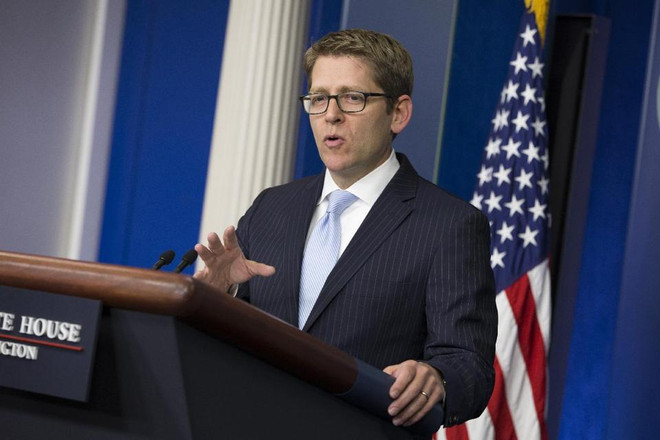 Người phát ngôn Nhà Trắng Jay Carney lên tiếng về tình hình Biển Đông (Nguồn: AP) Nhà Trắng cảnh báo về cách hành xử nguy hiểm của Trung Quốc ảnh 1