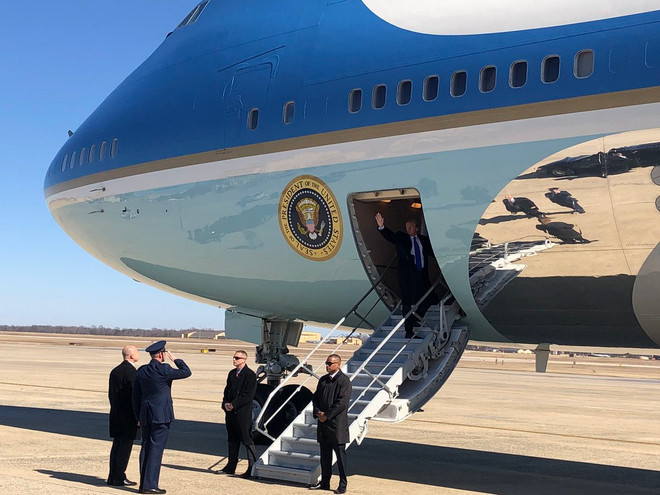 Tổng thống Mỹ Donald Trump đã về đến khách sạn Marriott ảnh 1