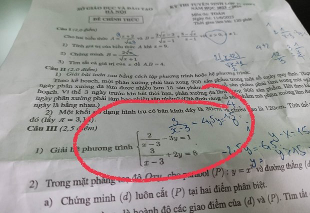 Hà Nội: Phụ huynh kiến nghị gì trong vụ đề thi Toán vào 10 bị mờ? ảnh 2