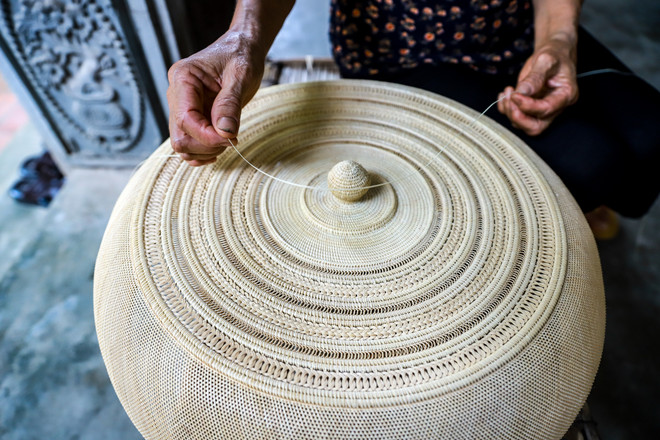 Về làng nghề mây tre đan chiêm ngưỡng chiếc lồng bàn 'độc nhất vô nhị' ảnh 3