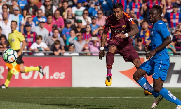 Paulinho ghi bàn quyết định giúp Barcelona hạ Getafe 2-1 Paulinho làm câm nín mọi chỉ trích khi ghi bàn quyết định cho Barca ảnh 1