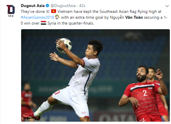 Thắng Olympic Syria, Olympic Việt Nam là "niềm tự hào Đông Nam Á" ảnh 1