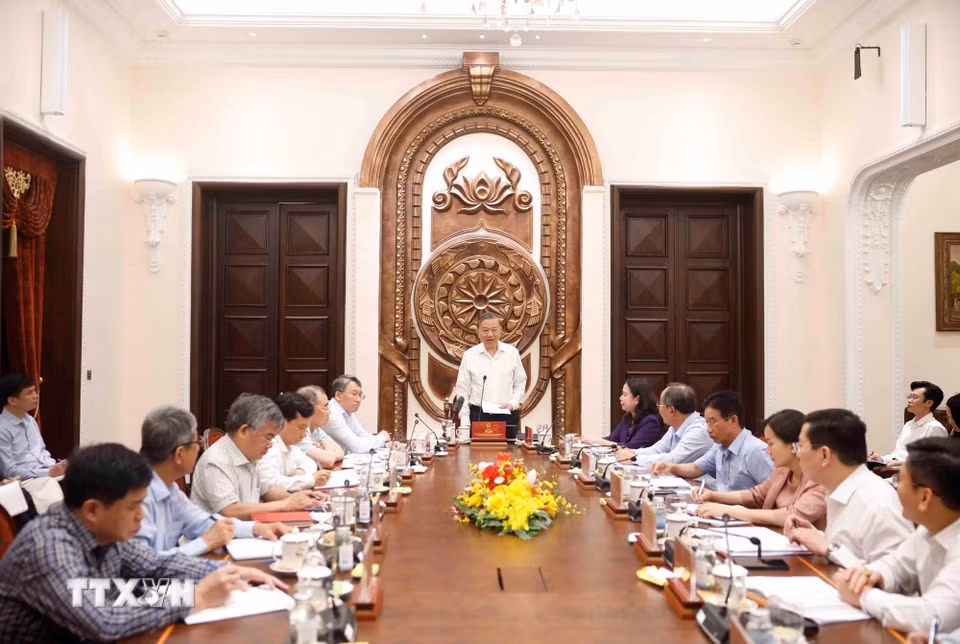 Tổng Bí thư, Chủ tịch nước Tô Lâm phát biểu. (Ảnh: Thống Nhất/TTXVN)
