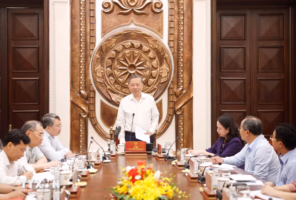 Tổng Bí thư, Chủ tịch nước Tô Lâm phát biểu. (Ảnh: Thống Nhất/TTXVN)