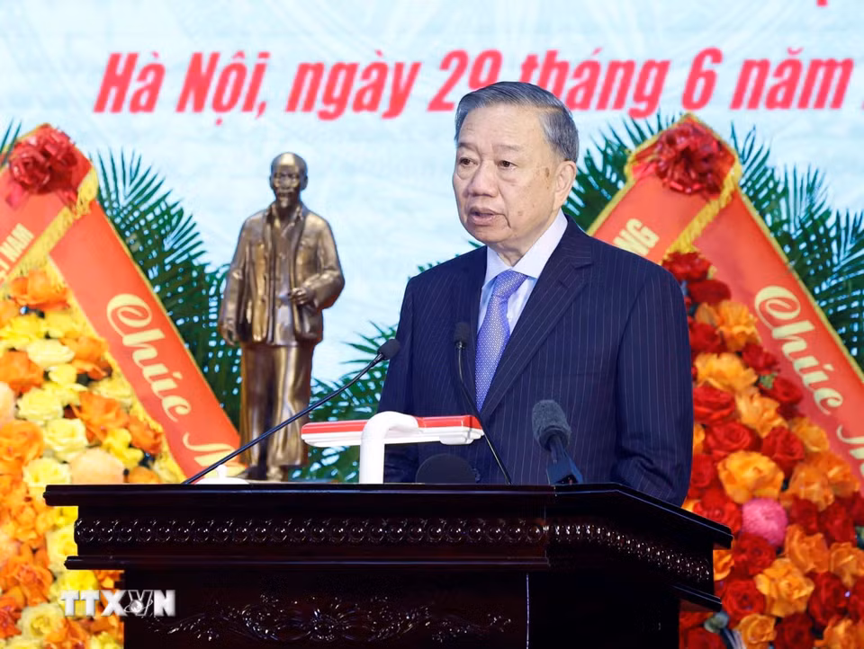 Bet8801234.com cá cược độc quyền, Chủ tịch nước Tô Lâm phát biểu chỉ đạo. (Ảnh: Thống Nhất/TTXVN) ​