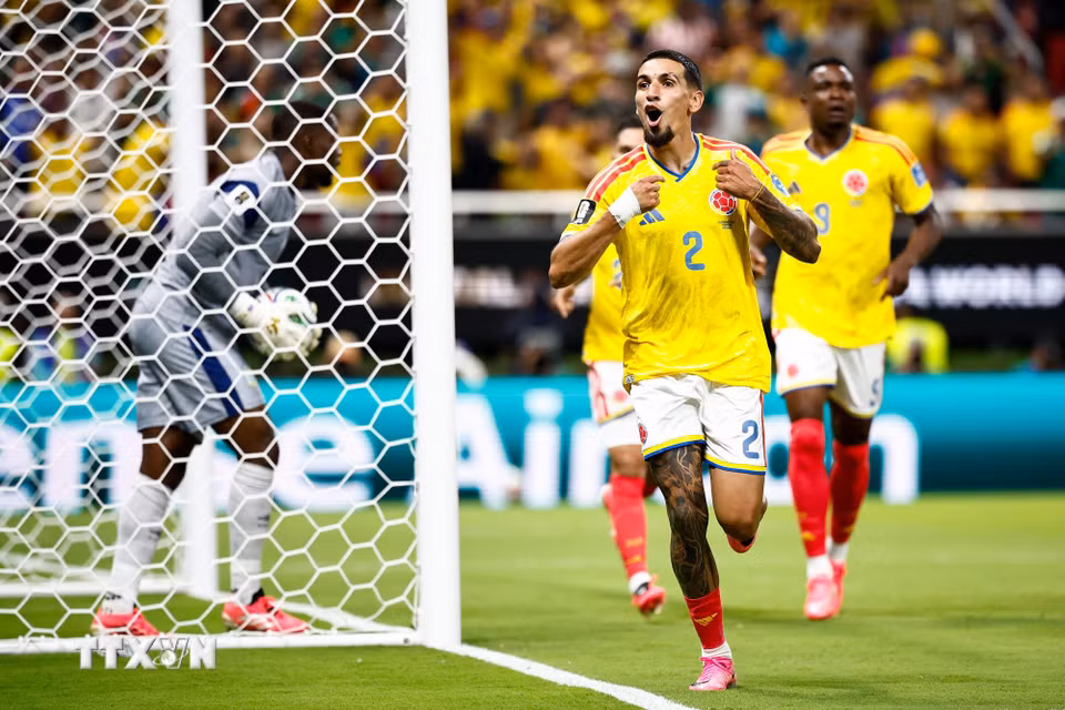 Colombia sớm giành quyền đi tiếp ở bảng đấu có sự góp mặt của Bồ Đào Nha. (Ảnh: AFP/TTXVN)
