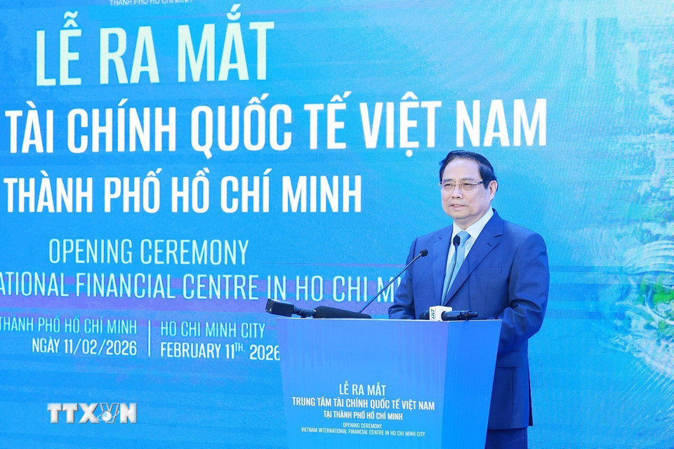 Thủ tướng Phạm Minh Chính phát biểu chỉ đạo. (Ảnh: Dương Giang/TTXVN)