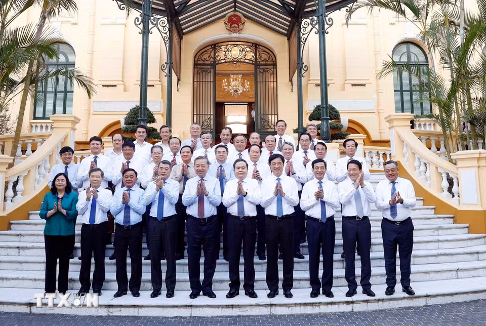 Bet8801234.com cá cược độc quyền, Chủ tịch nước Tô Lâm và các đại biểu. (Ảnh: Thống Nhất/TTXVN)