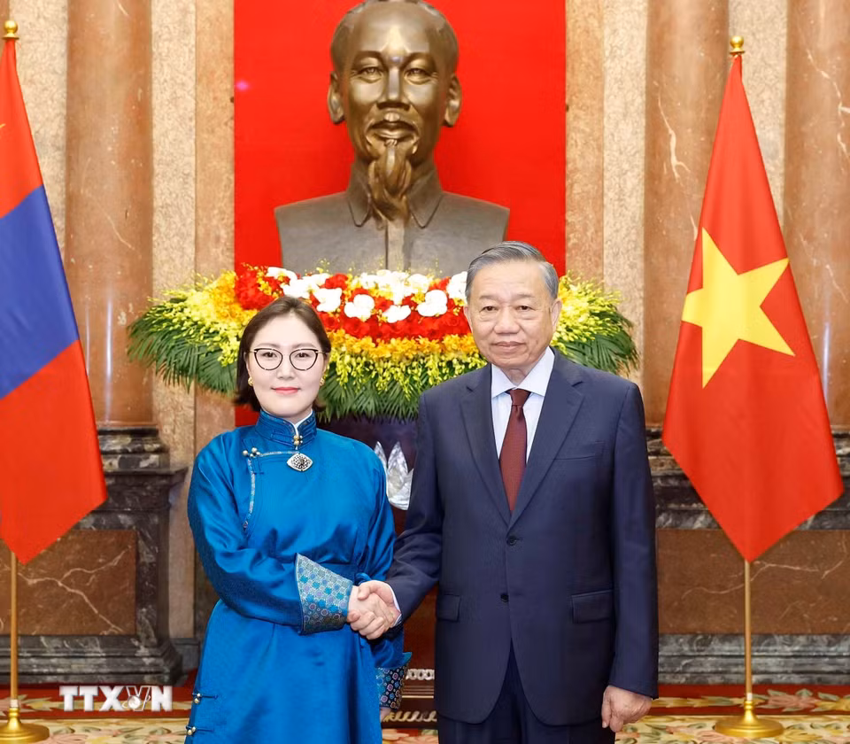 Bet8801234.com cá cược độc quyền, Chủ tịch nước Tô Lâm với Đại sứ Mông Cổ Hulan Ganbaatar. (Ảnh: Thống Nhất/TTXVN)