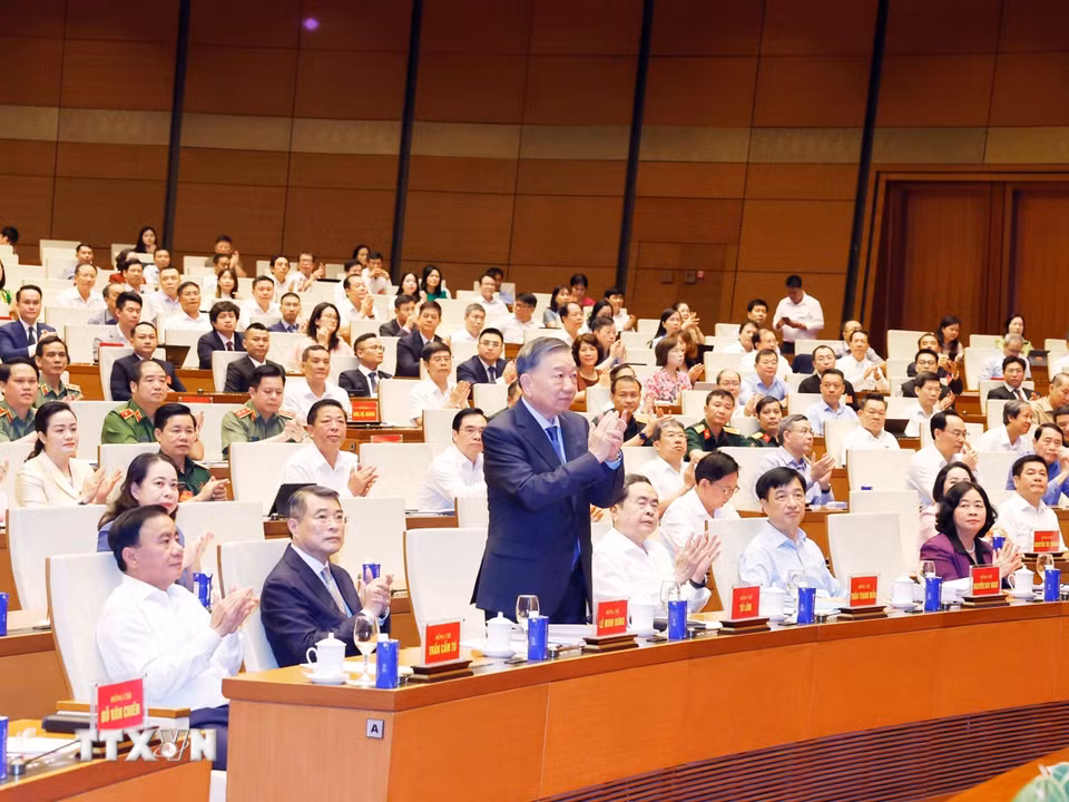 Tổng Bí thư, Chủ tịch nước Tô Lâm và các đại biểu tham dự. (Ảnh: Thống Nhất/TTXVN)