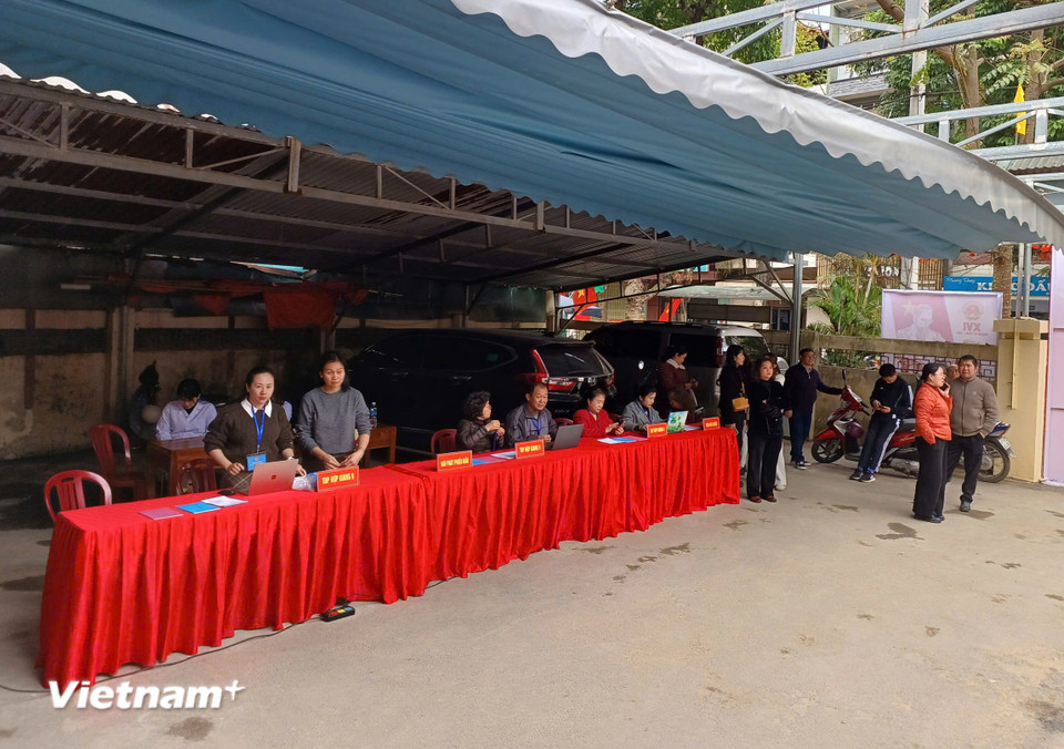 Công tác chuẩn bị cho Ngày bầu cử đại biểu Quốc hội Việt Nam khóa XVI và đại biểu Hội đồng nhân dân các cấp nhiệm kỳ 2026-2031 đang bước vào giai đoạn cuối cùng. (Ảnh: Vietnam+)