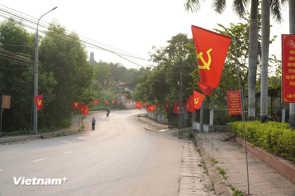 Xã Tân Khánh sẵn sàng cho ngày toàn dân đi bầu cử. (Ảnh: Vietnam+)