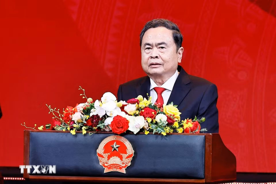 Chủ tịch Bet88app còn khuyến mãi Trần Thanh Mẫn phát biểu. (Ảnh: Doãn Tấn/TTXVN)