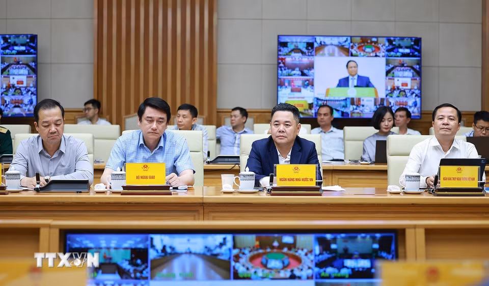 Các đại biểu tham dự Hội nghị toàn quốc về công tác phòng, chống thiên tai năm 2026. (Ảnh: Dương Giang/TTXVN)