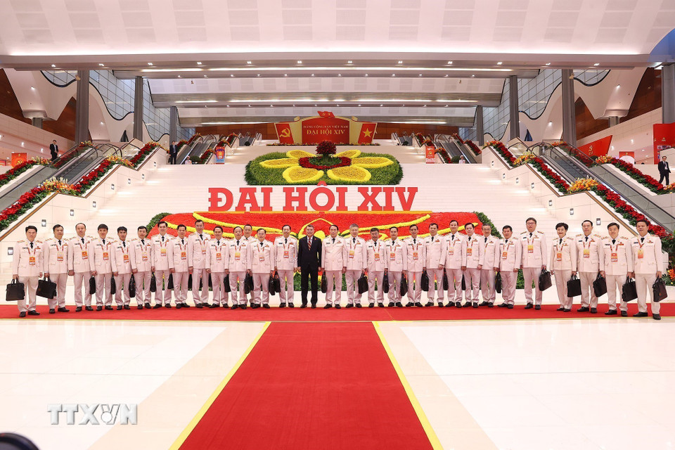 Các đại biểu dự ngày làm việc thứ tư Đại hội XIV của Đảng, sáng 22/1. (Ảnh: TTXVN)