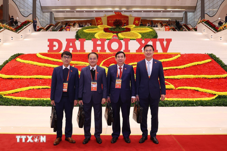 Các đại biểu dự ngày làm việc thứ tư Đại hội XIV của Đảng, sáng 22/1. (Ảnh: TTXVN)