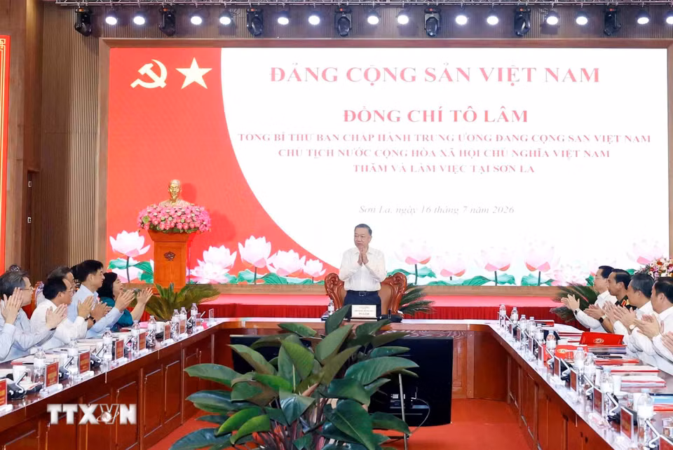 Tổng Bí thư, Chủ tịch nước Tô Lâm phát biểu chỉ đạo. (Ảnh: Thống Nhất/TTXVN)