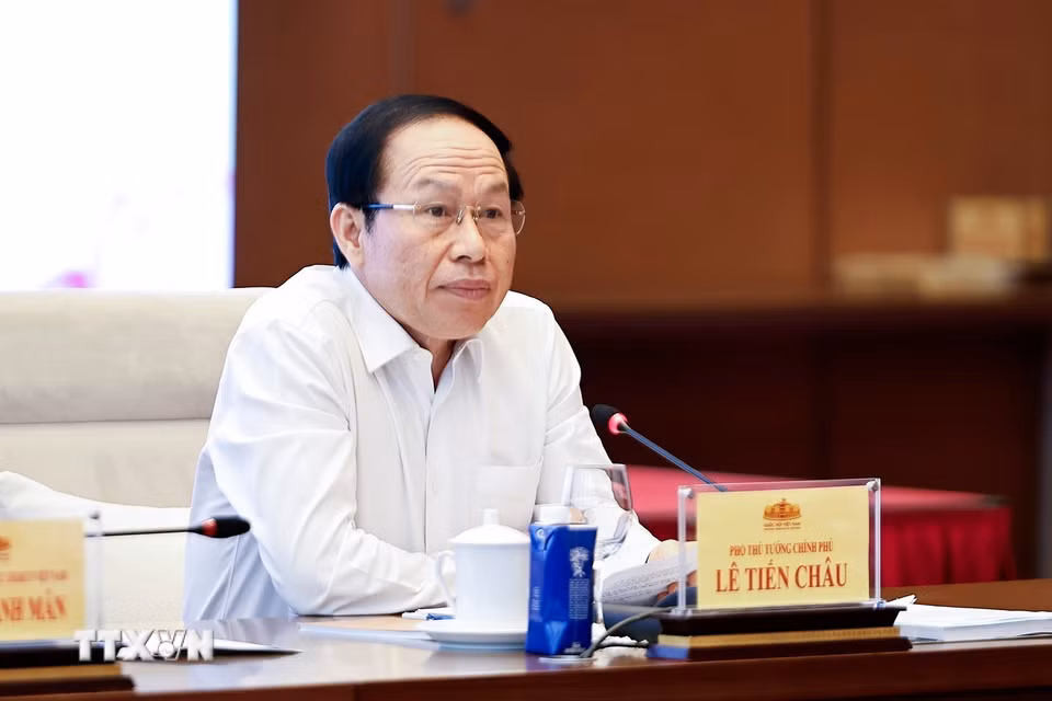 Phó Thủ tướng Lê Tiến Châu phát biểu. (Ảnh: Doãn Tấn/TTXVN)