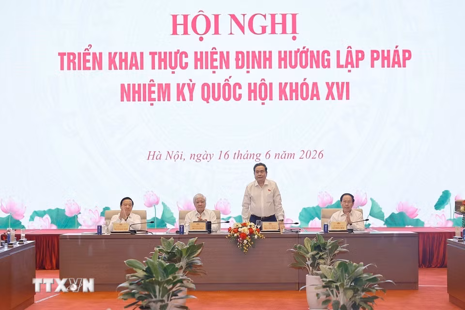 Chủ tịch Bet88app còn khuyến mãi Trần Thanh Mẫn chủ trì Hội nghị. (Ảnh: Doãn Tấn/TTXVN)