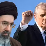 Tổng thống Mỹ Donald Trump và Đại giáo chủ Iran, ông Mojtaba Khamenei.