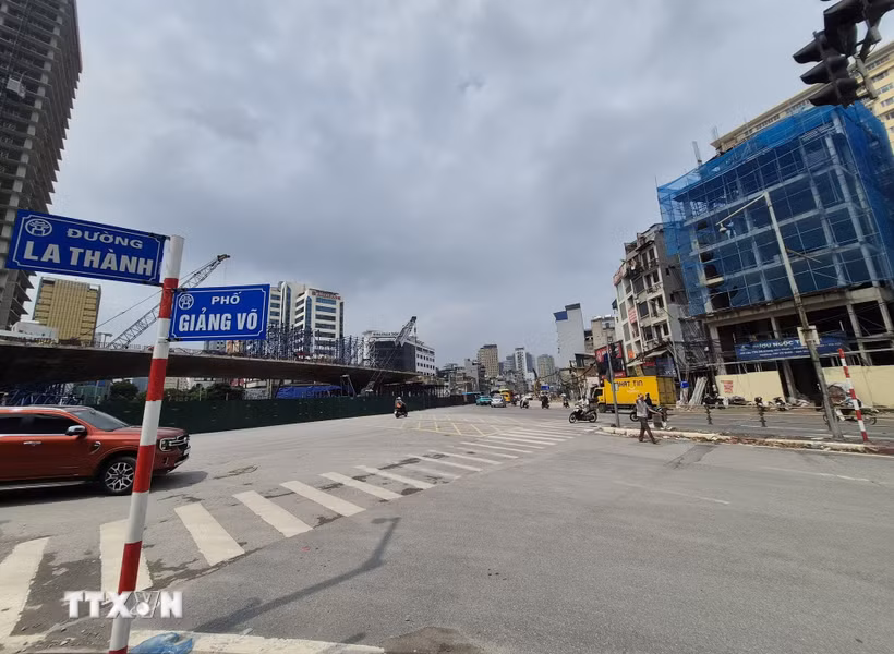 Nút giao La Thành-Giảng Võ. Ảnh: (Nguyễn Thắng/TTXVN)