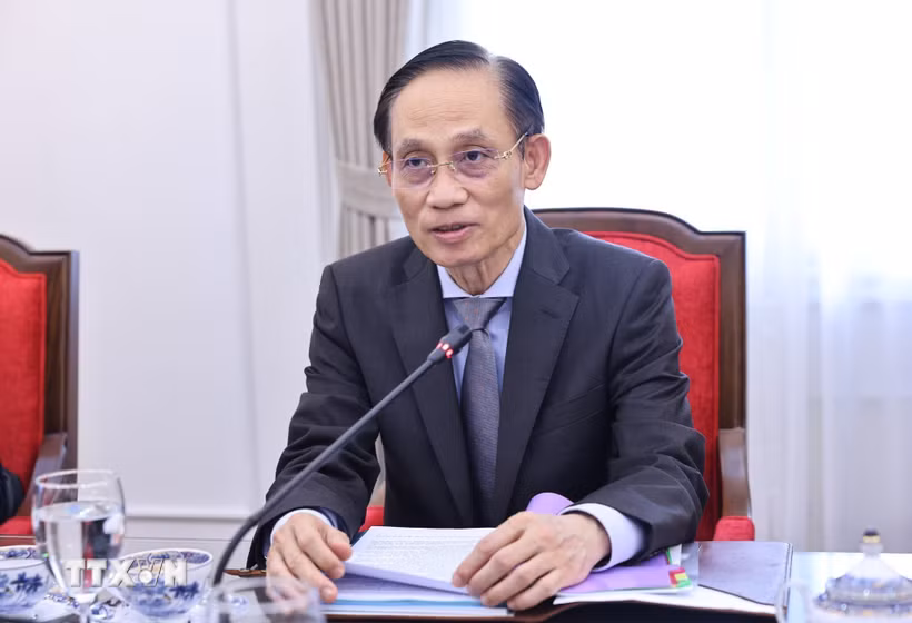 Bộ trưởng Ngoại giao Lê Hoài Trung. (Ảnh: Minh Đức/TTXVN)