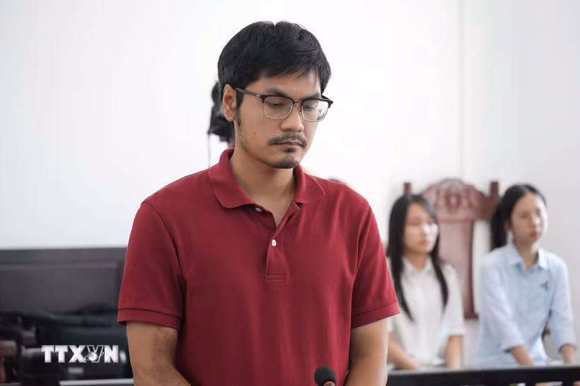 Bị cáo Nguyễn Đình Quý tại phiên tòa. (Ảnh: Kim Anh/TTXVN)