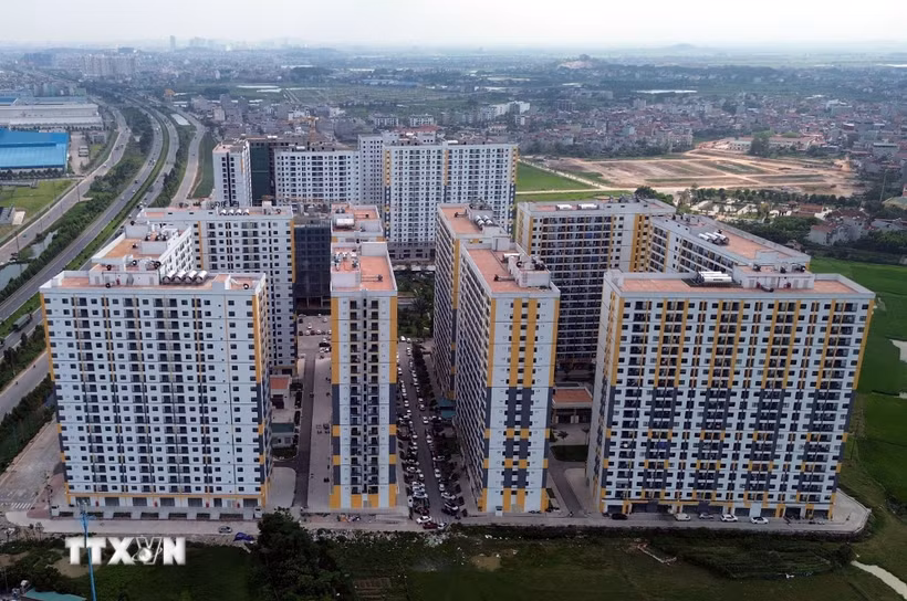 Một khu nhà ở xã hội tại Khu công nghiệp Đình Trám, Bắc Ninh, giúp nhiều người lao động ổn định cuộc sống. (Ảnh: Trần Việt/TTXVN)