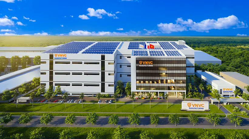 Nhà máy Vắcxin và Sinh phẩm VNVC có vốn đầu tư giai đoạn đầu hơn 2.500 tỷ đồng, diện tích hơn 26.000m², công suất thiết kế khoảng 120 triệu liều mỗi năm, hướng tới đáp ứng các tiêu chuẩn quốc tế. (Ảnh: VNVC)