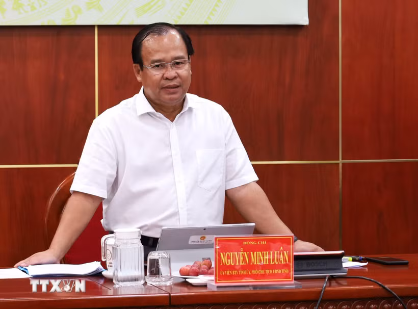 Ông Nguyễn Minh Luân, Phó Chủ tịch Ủy ban Nhân dân tỉnh Cà Mau. (Ảnh: Tuấn Kiệt/TTXVN)