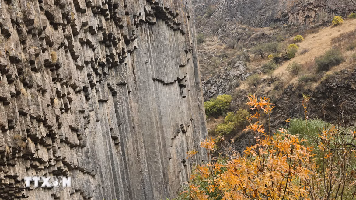 Hẻm núi Garni ở Kotayk, Armenia ngày 25/10/2026. (Ảnh: THX/TTXVN phát)