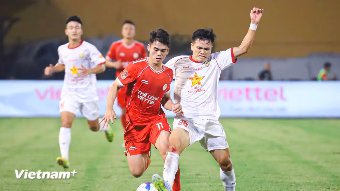 Thể Công-Viettel thua sốc Hồng Lĩnh Hà Tĩnh 1-3 ngay trên sân Hàng Đẫy 