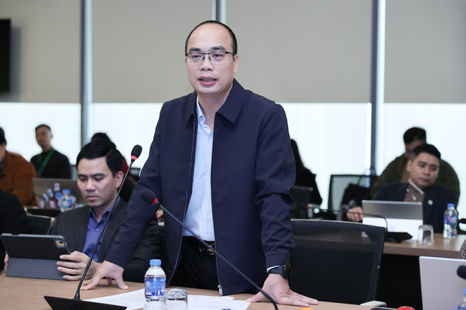 Ông Lê Mai Sơn - Phó Ban truyền thông MobiFone. (Ảnh: Lê Anh Dũng) psx-20231205-101920-5608.jpg