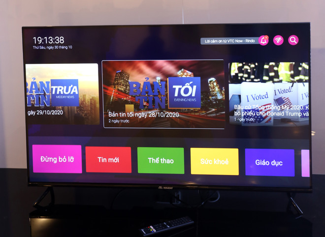 VTC ra mắt dòng TV thông minh đầu tiên mang tên VTC Now Rindo ảnh 1
