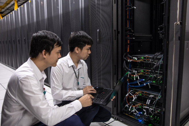 Ảnh minh họa. (Ảnh: Minh Sơn/Vietnam+) Cần có chính sách phù hợp để phát triển Data Center, Cloud ở Việt Nam ảnh 3