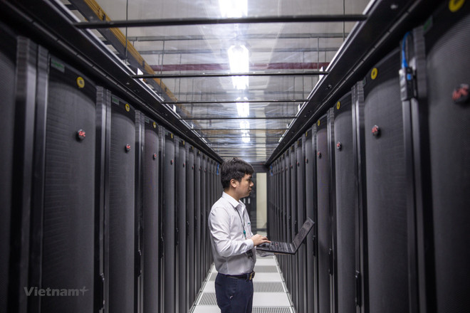Ảnh minh họa. (Ảnh: Minh Sơn/Vietnam+) Cần có chính sách phù hợp để phát triển Data Center, Cloud ở Việt Nam ảnh 2