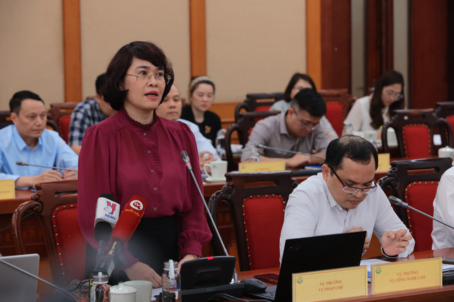 Bà Nguyễn Thị Ngọc Diệp - Vụ trưởng Vụ Pháp chế. (Ảnh: Bộ Khoa học và Công nghệ) z5334513442635_4d5027c7a7b60375471e81c60c4e8aa3.jpg