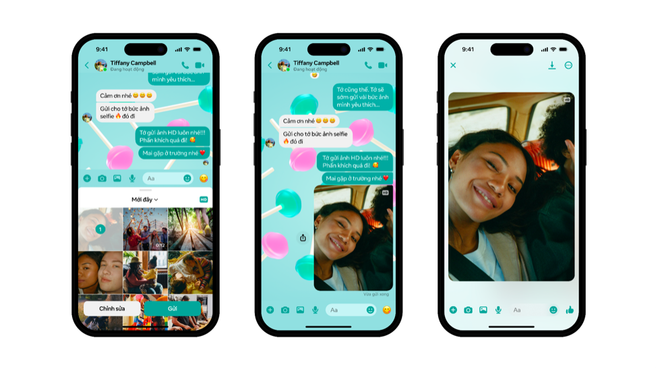 Messenger giờ đây đã hỗ trợ chia sẻ hình ảnh và video có độ phân giải cao hơn trong cuộc trò chuyện thông qua ứng dụng. 1.png