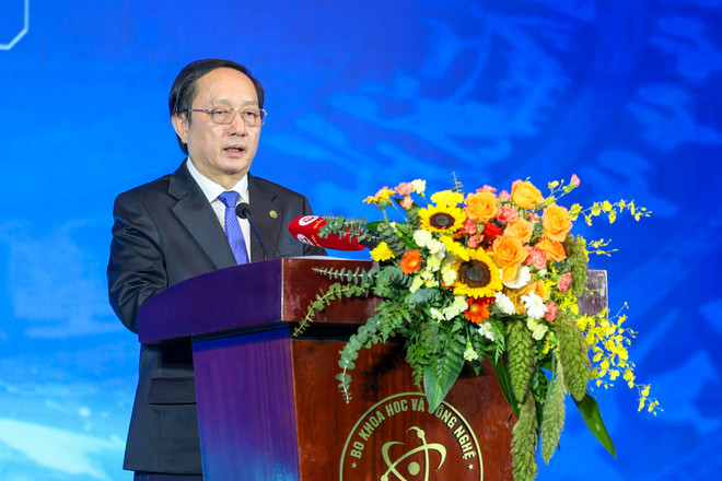 Bộ trưởng Bộ Khoa học và Công nghệ Huỳnh Thành Đạt. (Ảnh: Minh Sơn/Vietnam+) vnp_bo khoa hoc va cong nghe-4.jpg
